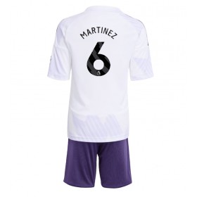 Dětské fotbalový komplet Manchester United Lisandro Martinez #6 Venkovní košile 2025-26 Krátkým Rukávem